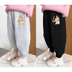 Quần Jogger hoạt hình dễ thương cho trẻ em có còng đàn hồi Quần nỉ nhẹ thoải mái để chơi