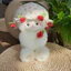Gấu Bông Cừu Trắng Ôm Hoa Hồng - Quà Tặng Người Yêu 2in1 Valentine Ấm Áp,Mềm mại và dễ thương