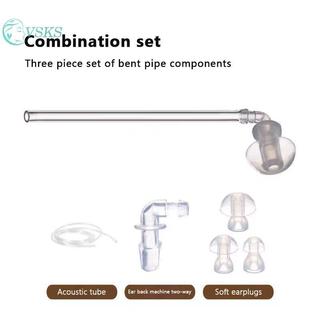 Chenlongshang 1 Bộ Máy Trợ Thính Nút Tai Nghe Nút Tai Đầu Tai Mái Vòm Có Ống Âm Thanh Cho Loại Hộp Phía Sau Tai Máy Trợ Thính Phụ Kiện EN