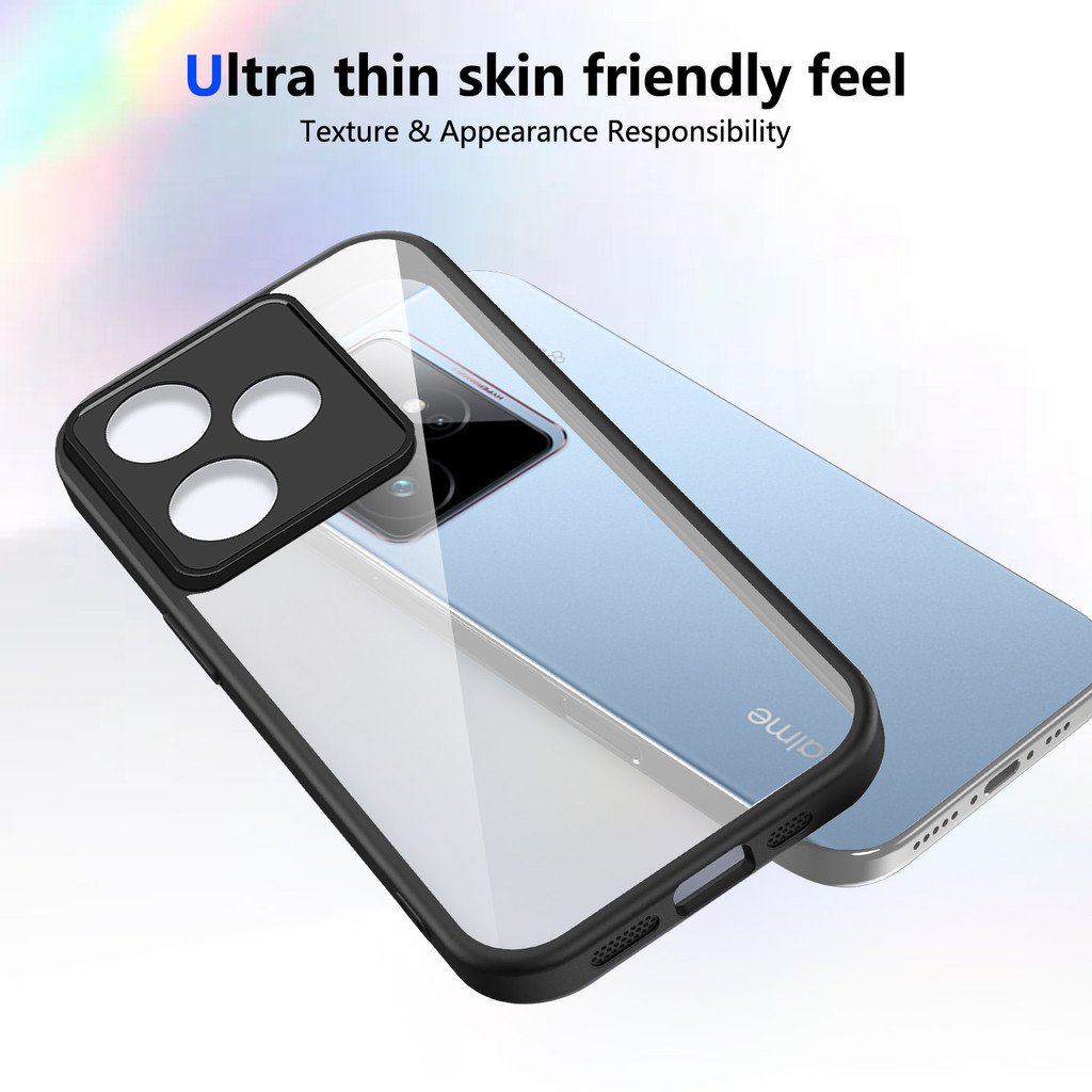 Ốp lưng Realme GT 7 7T 5G Vỏ trong suốt mờ thời trang cho Ốp điện thoại Realme GT 7 5G