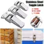 Chốt chuyển đổi JUIC, Chốt lò xo bền màu bạc, Phần cứng gia đình Khóa thép không gỉ Snap Hộp gỗ