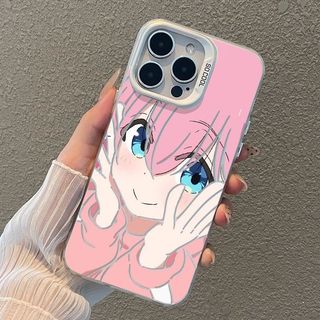 Ốp Điện Thoại Cho Iphone 17 16 15 14 13 Pro Max 16e 12 11 Pro 17 Air Case Cover Anime Bocchi the Rock Gotō Hitori Yamada Ryō Áo Giáp Chống Sốc Dễ Thương Laser IMD Hoạt Hình