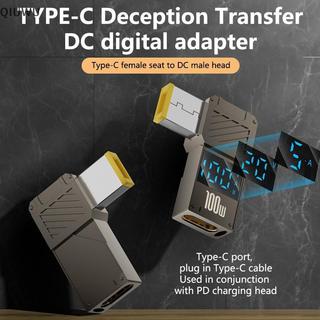 QIUWU PD100W Laptop Sạc Nguồn Cung Cấp Kết Nối Adapter Nữ Type-C Sang Nam Chuyển Đổi Màn Hình Hiển Thị Kỹ Thuật Số Cho / /.