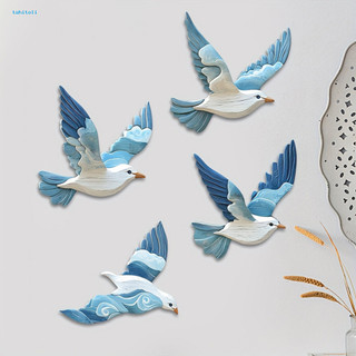 {tshitoli} Pigeon Trang trí tường phòng ngủ Nghệ thuật treo tường bằng gỗ thủ công Bộ trang trí tường Pigeon màu xanh mộc mạc Trang trại Chim nghệ thuật cho văn phòng tại nhà Phòng ngủ Trang trí phong cách Đông Nam