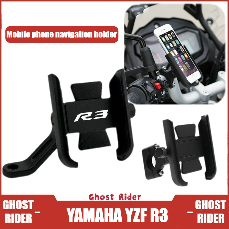Dành Cho Xe YAMAHA YZF R3 YZF-R3 Xe Máy Hợp Kim Nhôm Điện Thoại Di Động Giá Đỡ Xe Đạp Điện Thoại Di Động Gắn Phụ Kiện