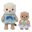 Sylvanian Families Doll and Furniture Set [Otter Siblings - Beach Play Set-] FS-57 ST Mark Certified for Ages 3 and Up Toy Dollhouse Sylvanian Families EPOCH