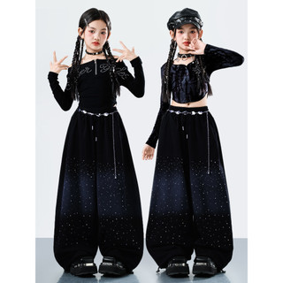 Đồ Nhảy Hiện Đại Hiphop Trẻ Em Set Đồ Dance Jazz Quần Nhảy Crop Top Đồ Nhảy Cho Bé Gái Bộ Tập Nhảy Cho