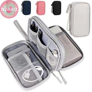 N2HAO Du Lịch Di Động Di Động Kỹ Thuật Số Túi Bảo Quản Sản Phẩm Kỹ Thuật Số USB Quản Lý Cáp Dữ Liệu Tai Nghe Di Động Túi Bảo Quản Điện n