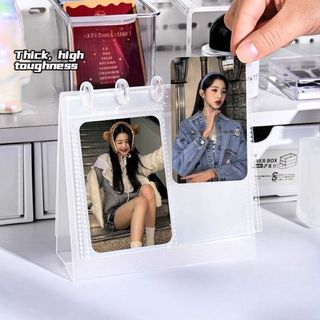 Sổ Đựng Card Binder Mini Dạng Lịch Để Bàn Album Ảnh Trong Suốt Decor Bàn Học Timo VPBL42