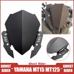 Dành Cho Xe YAMAHA MT15 2018-2025 MT125 Nhôm Sửa Đổi Kính Chắn Gió Màn Hình Gió Chắn Gió Đầu Bao Phụ Kiện