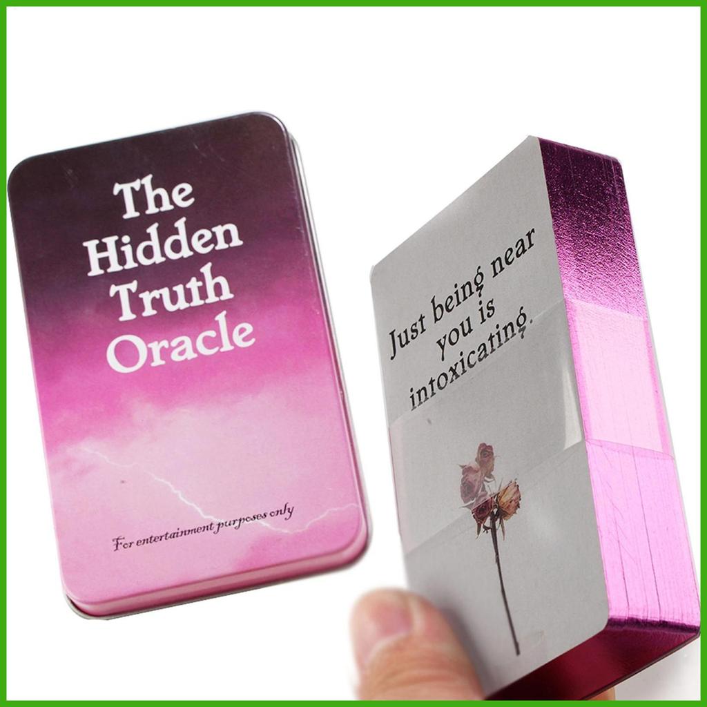 Hộp Sắt Giấu Sự Thật Tarot Oracle Cards Phiên Bản Tiếng Anh Đầy Đủ Giải Trí Đảng Bàn Trò Chơi May Mắn Nói Tarot Deck wipqsvn
