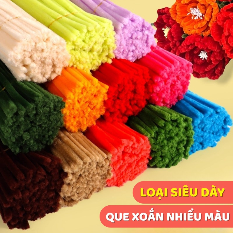 Kẽm Nhung DIY Loại 1 – Set 30 Sợi Kẽm Nhung Làm Cây Thông, Làm Hoa Phù Hợp Handmade