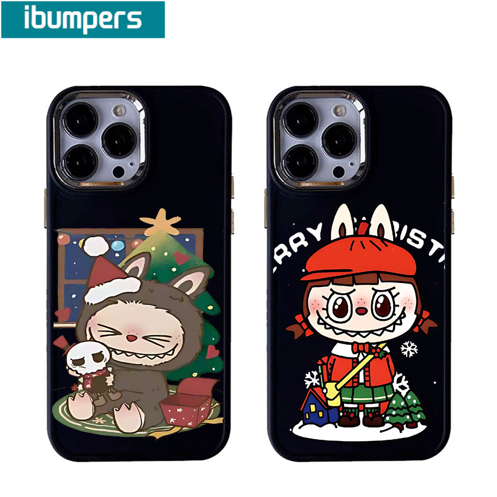 Ibumpers Ốp Điện Thoại Ngộ nghĩnh Dễ Thương Giáng Sinh Họa Tiết Hoạt Hình Silicon Mềm Cao Cấp Chống Sốc Cho iPhone 17 16 15 14 12 13 11 Pro Max IP 7 8 Plus Iphon X XS XR Xs Max