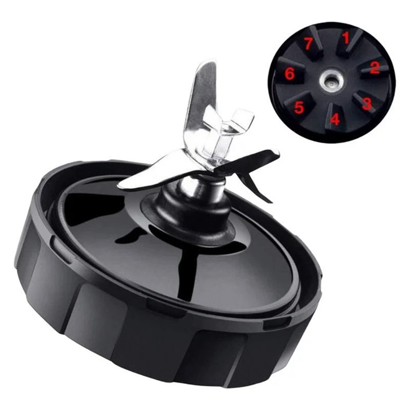 Các bộ phận thay thế cho máy xay sinh tố Nurti Auto IQ- 7 vây Bộ lưỡi vắt với miếng đệm cao su Phù hợp với các mẫu BL480 BL482 BL642 BL682 NN102