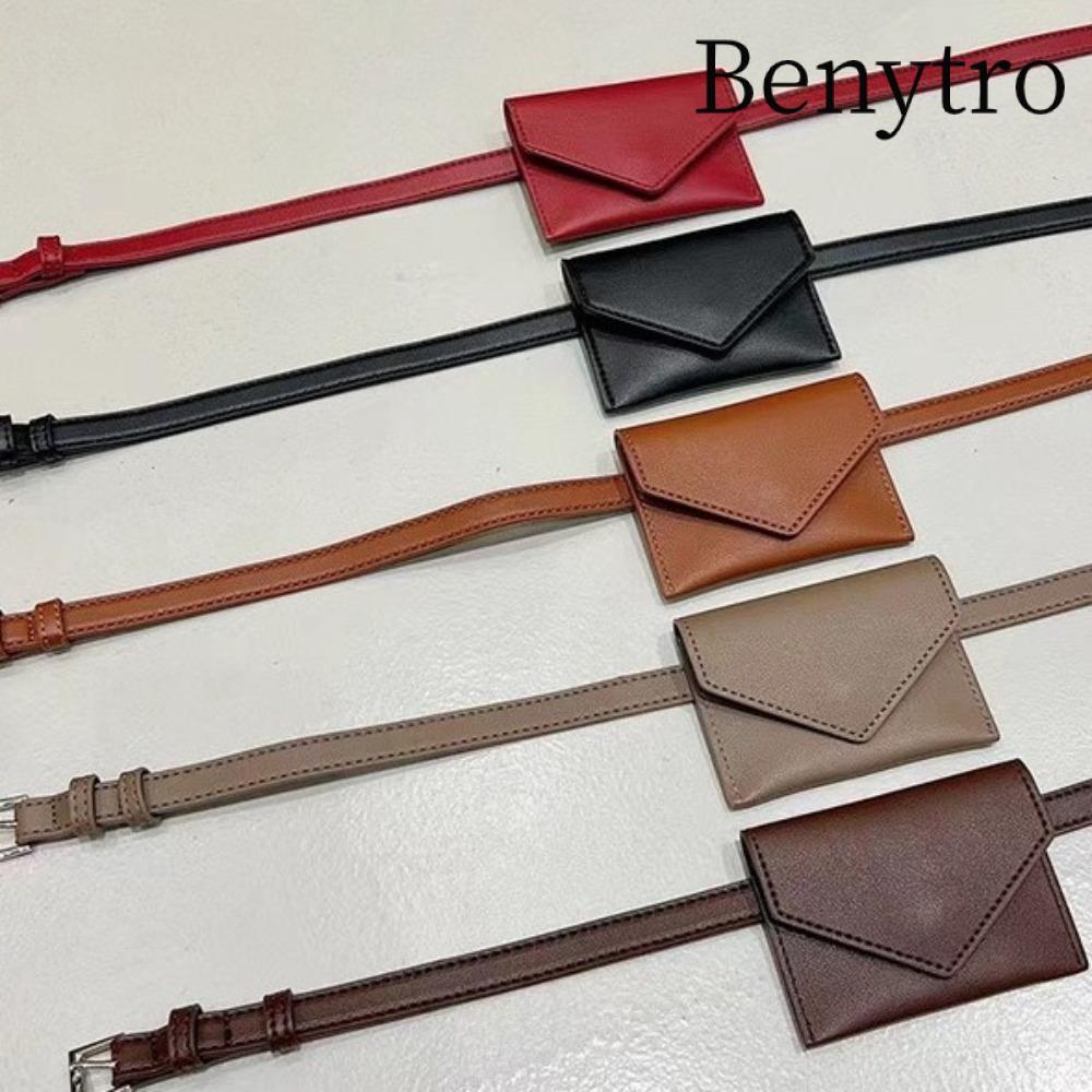 Ví thắt lưng BENYTRO, Túi xách Mini có thể tháo rời Túi thắt lưng, Túi đeo chéo da có thể điều chỉnh thanh lịch dành cho nữ