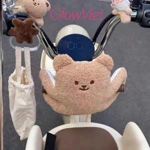 Đệm Bảo Vệ Đầu Cho Bé Hình Gấu - Chất Liệu Mềm An Toàn, Dùng Cho Ghế Xe Điện & Xe Máy, Bảo Vệ Tối Đa