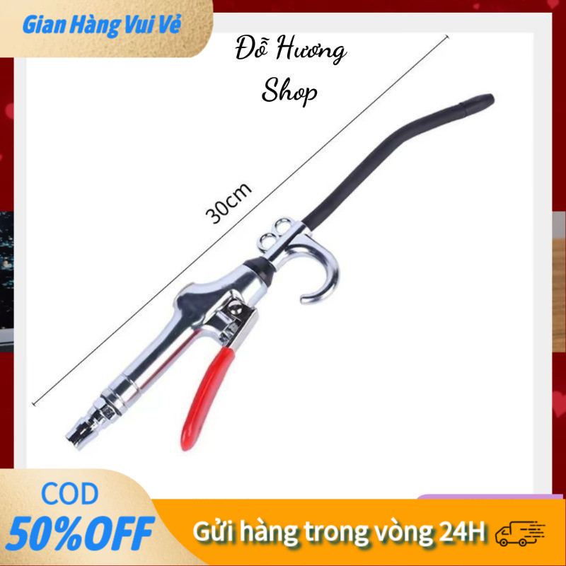 [24h]Đầu Xì Khô Áp Lực Cao Dùng Cho Máy Nén Khí, Xịt Hơi Xịt Bụi Vệ Sinh Thiết Bị Cơ Khí Xe Cộ Thép Không Gỉ Siêu Bền