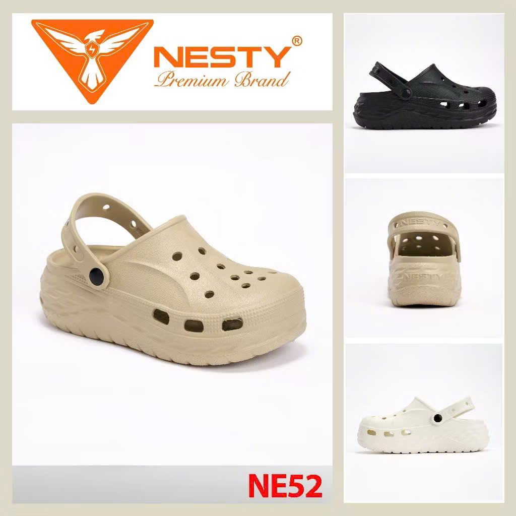 【NE52】[TẶNG CHARM ]Dép Sục – Đế Cao 6–7 cm, EVA Nguyên Khối Siêu Êm, Siêu Nhẹ