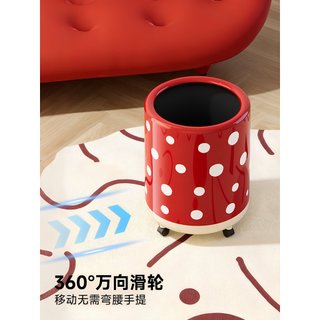 Thùng rác bánh xe dung tích lớn 12L - Thùng rác nhựa lăn tròn cho gia đình