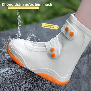 Bộ bao giày mưa silicone dày dặn - Chống nước, chống trượt, bền bỏi, dành cho người lớn & học sinh, dùng ngoài trời mưa