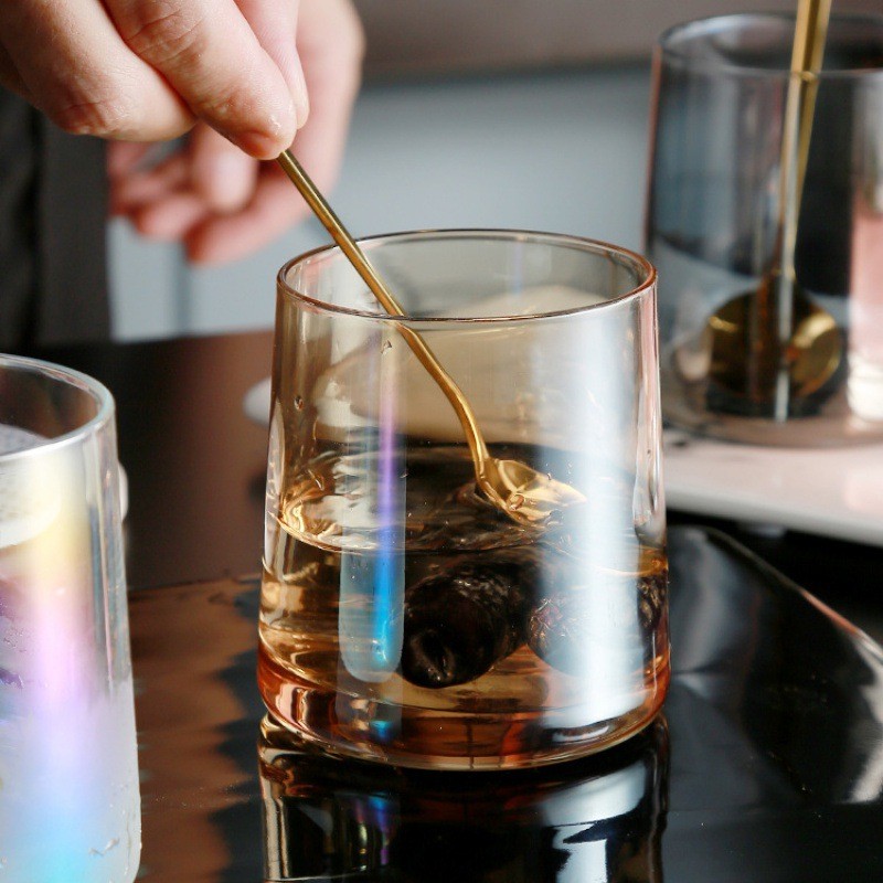 Trong Suốt Whisky Trong Suốt Giá Trị Cao Thủy Tinh Hình Thang Cốc Nước Thủy Tinh Nước súc Miệng Đơn Giản Kính B & B Khách Sạn Rượu Thủy Tinh Pha Lê