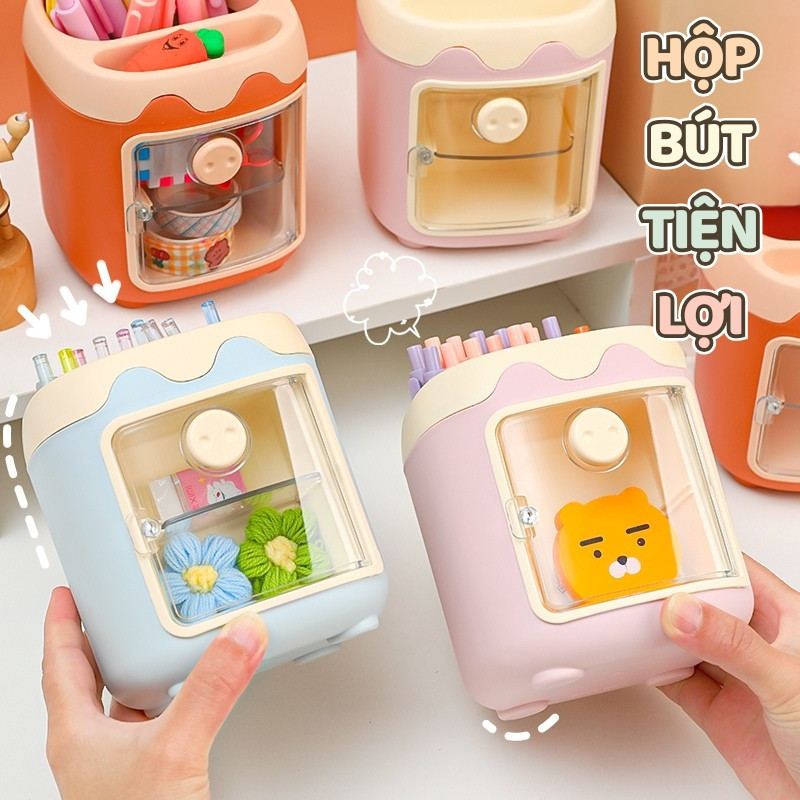 Hộp Đựng Bút Decor Hình Thú Cute – Lọ Cắm Bút Dễ Thương Trang Trí Bàn Học, Bàn Làm Việc
