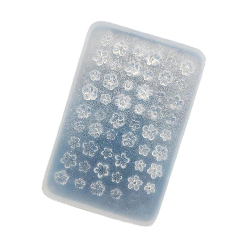 Wellb Khuôn Silicon Trong Suất Hoa Dập Nổi cho Thiết kế Móng Tay Nghệ Thuật