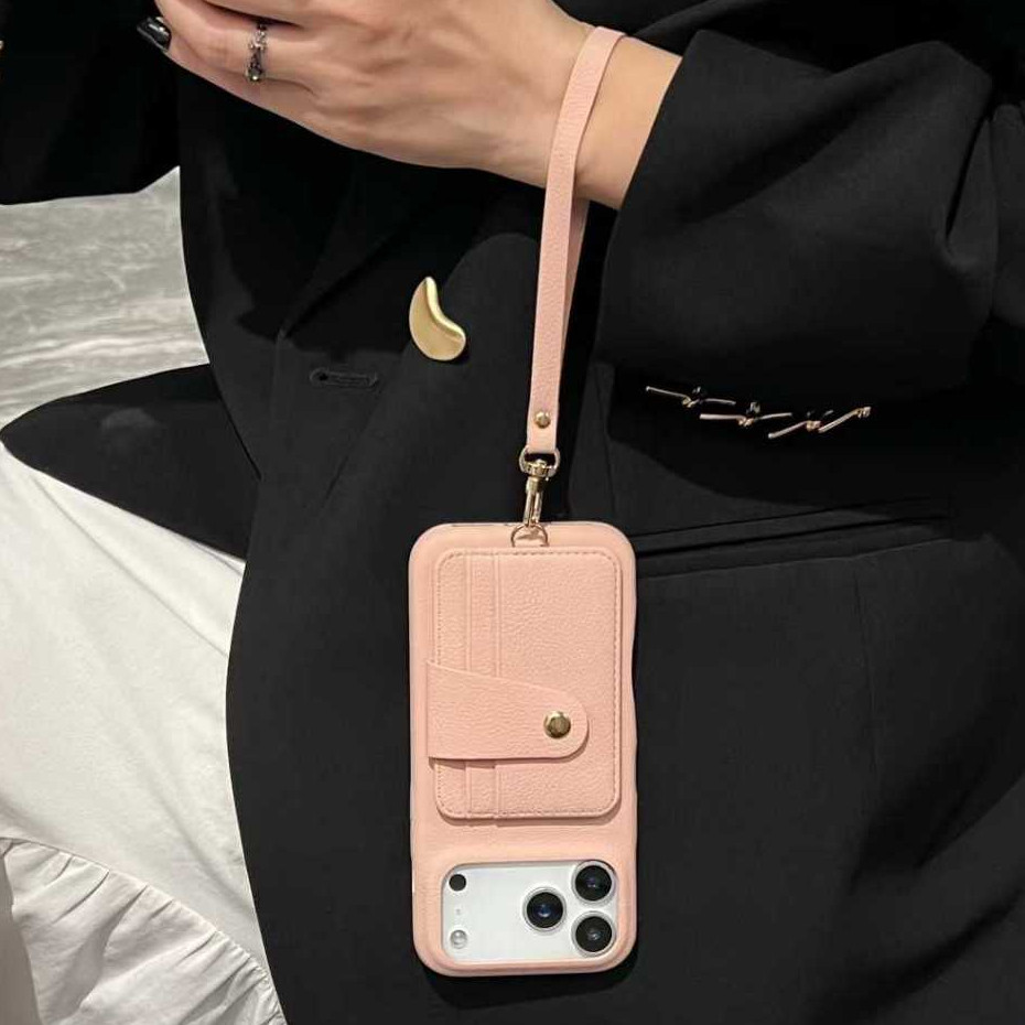 Ốp lưng cứng túi đựng thẻ đeo chéo tương thích cho iPhone 11 12 pro max 13 pro max 14 pro max 15 pro max 16 pro max 17 Pro max 17air 16plus ốp lưng