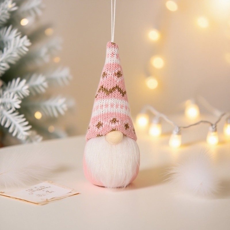PPY Nhiều Màu Ông Già Noel Treo Mặt Trang Trí Thân Thiện Với Người Dùng Vải Ngày Lễ Giọng