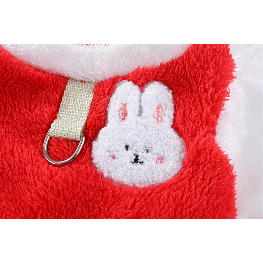 【Ready Stock】 Autumn and Winter Pet Cat Clothes Dog Double-Sided Velvet Thickened Warm Vest with Traction Buckle Anti-Lint Small and Medium-Sized Dogs 2FNB