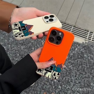 Ốp điện thoại mềm nửa gói sơn đơn giản Road Alpine Thích hợp cho iPhone 17promax 17pro 16promax 15 Chống sốc 14pro 13 12promax 11pro 11 Vỏ điện thoại chống sốc
