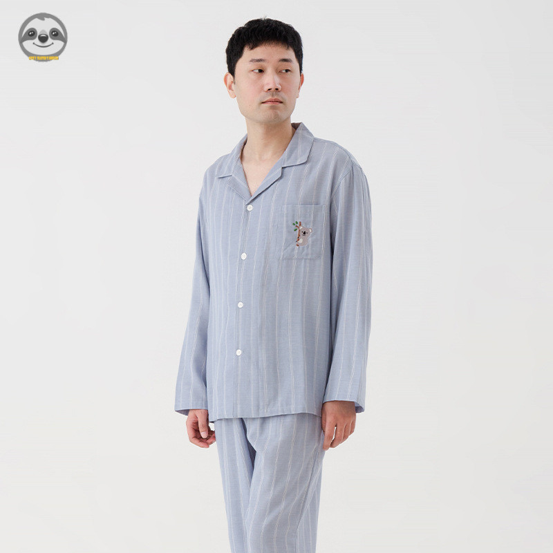 Phong cách Nhật Bản Muji - Quần yếm cotton mềm mại cho nam và nữ
