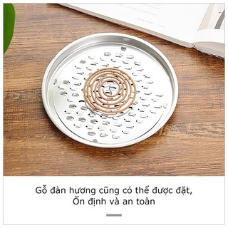 Khay đựng nhang muỗi có nắp đậy an toàn Hộp đựng nhang muỗi bằng thép không gỉ SUNND