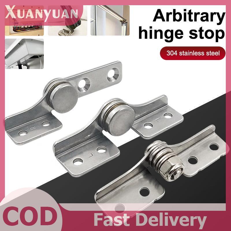 XUAN 1 Cái Có Thể Điều Chỉnh Tùy Tiện Bản Lề Dừng Thép Không Gỉ 304 Giảm Chấn Bản Lề Không Có Khung Bản Lề Giảm Chấn Trục Định Vị Bản Lề VN