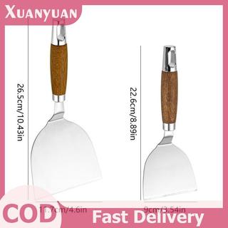 Xẻng Chiên Inox XUAN Cho Pizza Nướng Hamburger Patty Molder Nướng Bánh Omelette Xẻng BBQ Bộ Dụng Cụ Nhà Bếp Thìa VN