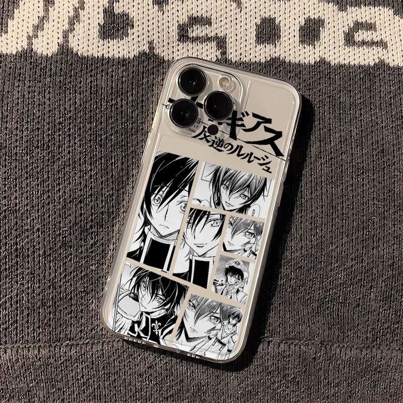 Phim Hoạt Hình Truyện Tranh Mã Geass Vỏ Cho IPhone 11 Pro Max 7 8 6 6S Plus XR X XS MAX Vỏ Điện Thoại Mềm Trong Suốt TPU Nhật Bản Anime Chống Sốc Trong Suốt