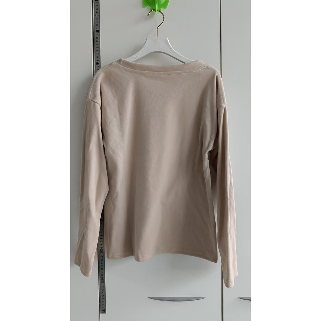 Milyfashion 2025 - Áo Len Chải Nhung Đức Cho Thu Đông, Kiểu Dáng Thoải Mái, Tay Dài