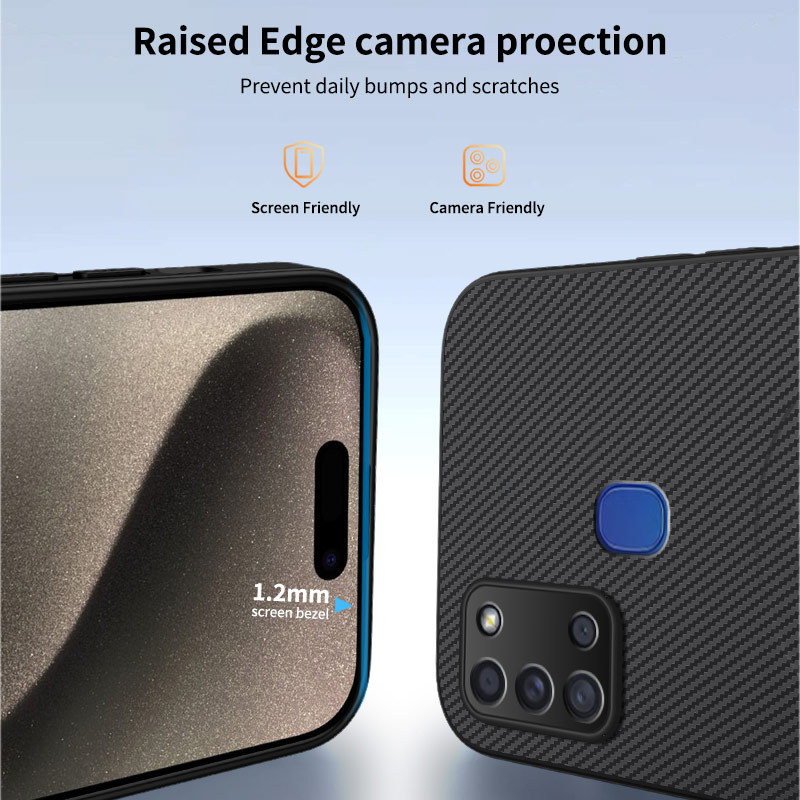 Dành Cho Samsung Galaxy A21s Ốp Lưng Mờ Sang Trọng Chống Sốc Sạc Không Dây Vỏ Chống Sốc