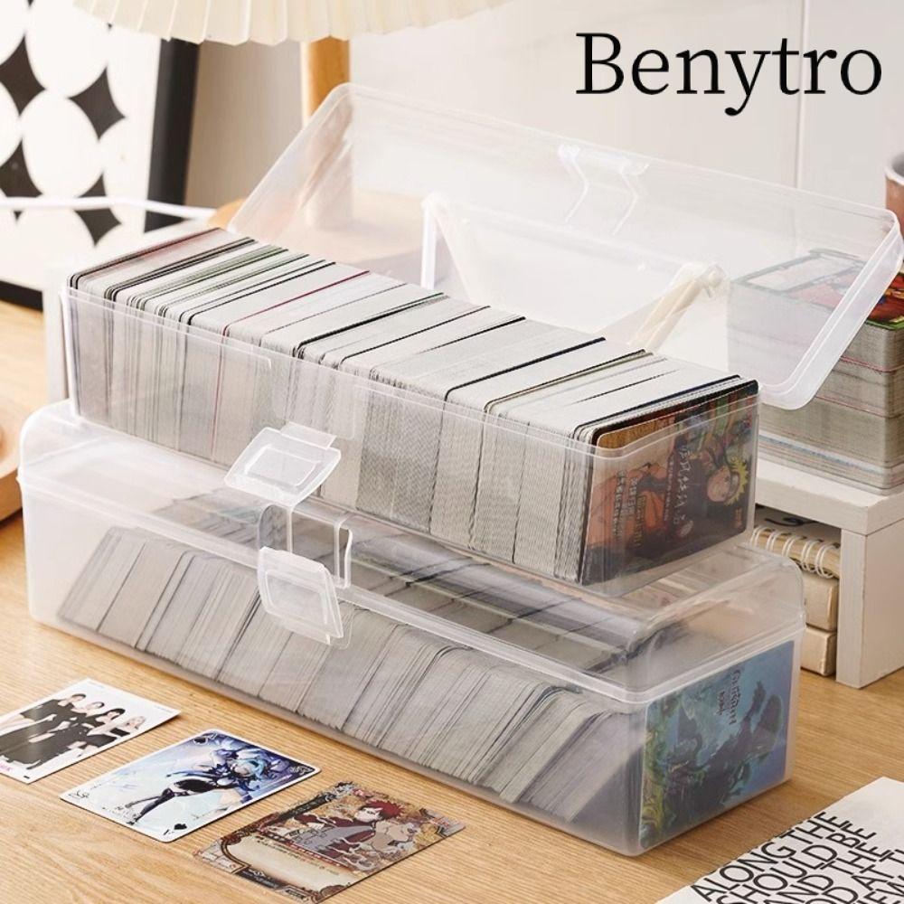 Hộp sưu tập thẻ BENYTRO, nhựa lưu trữ ảnh dung lượng lớn, hộp lưu trữ trong suốt 2024 Idol
