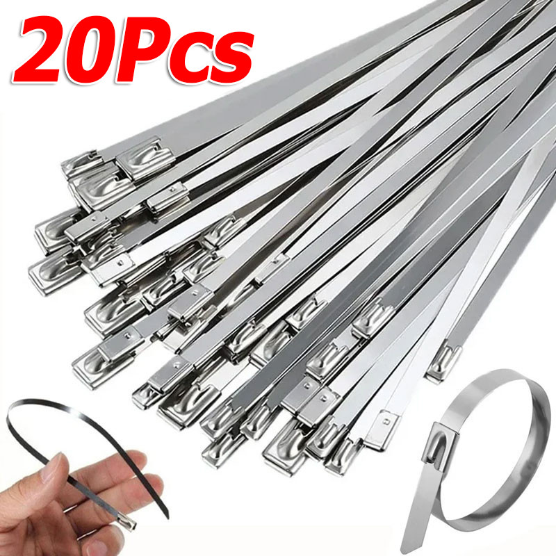 Dây buộc cáp kim loại đa chức năng / Nhẫn buộc dây tự khóa bằng thép không gỉ / Dây buộc cáp hạng nặng