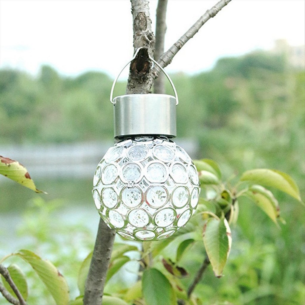 2 Chiếc Ra Cửa Trang Trí Đèn LED Năng Lượng Mặt Trời Trang Trí Ngoài Trời Đèn Chùm Kính: Đèn Lồng Chống Thấm Nước Cho Sân Vườn Chạy Bằng Năng Lượng Mặt Trời Dễ Dàng Lắp Đặt