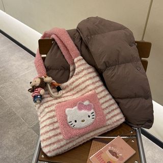 Túi xách nữ một vai Teddy Furry bán chạy mùa thu đông 2025 Tote dung tích lớn