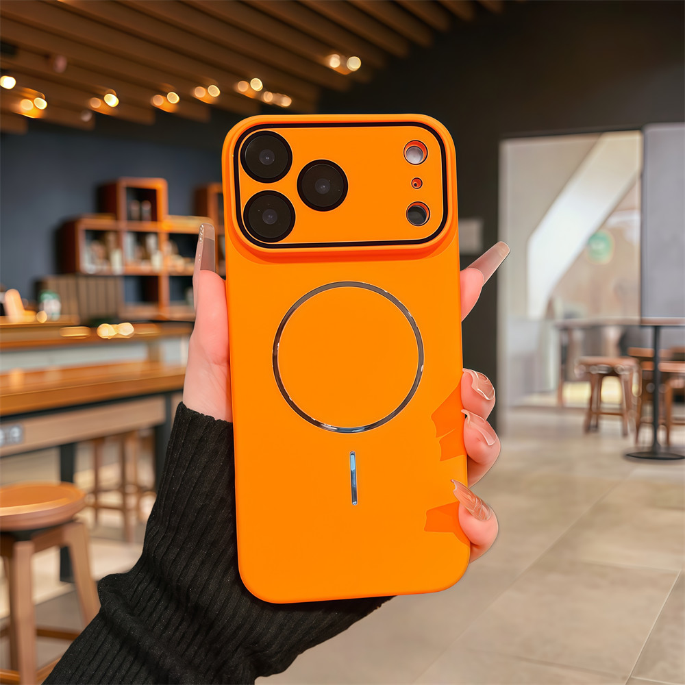 Ốp điện thoại từ tính vỏ cứng chất lượng cao cho iPhone 17 Pro Max 12 13 14 15 16 pro max Air 15 16 plus Bảo vệ ống kính chống rơi Vỏ cứng Vỏ điện thoại