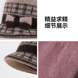 Mũ Beret Giả Chồn Cho Người Cao Tuổi và Trung Niên - Ấm Áng Mùa Đông