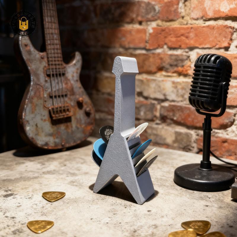 {TB & Bag} Hộp đựng đàn guitar in 3D Hộp đựng dụng cụ sắp xếp Hộp đựng đàn guitar Pick Giải pháp lưu trữ thiết kế di động.