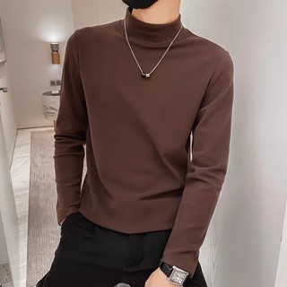 Áo nam dài tay Chewes Kwen Thu Đông Nam Áo len nam cổ cao giữ nhiệt