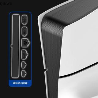 QIUWU 8 Cái / bộ Lưới Chống Bụi PVC + Silicon Lưới Chống Bụi Có Phích Cắm Bụi Cho 5 Đĩa Mỏng Phiên Bản Kỹ Thuật Số Cho Slim Console.