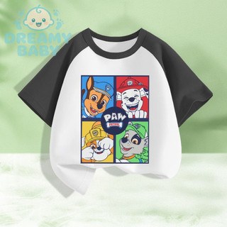 COD✅ (Hồ Chí Minh)DREAMY BABY thun bé trai Paw Patrol, áo phông raglan cho bé chất cotton mềm mịn thoáng mát