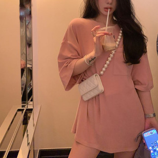 Túi vuông nhỏ dây chuyền ngọc trai kim cương phong cách Hàn Quốc