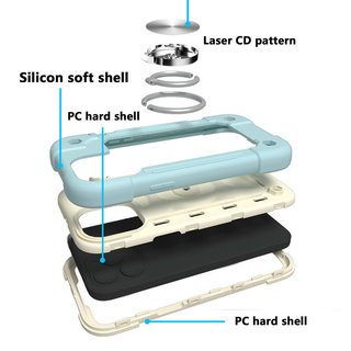 Vỏ bọc giá đỡ vòng đôi đa năng đầy màu sắc cho iPhone 17 16 11 Pro Max 17Air Vỏ chống sốc cứng